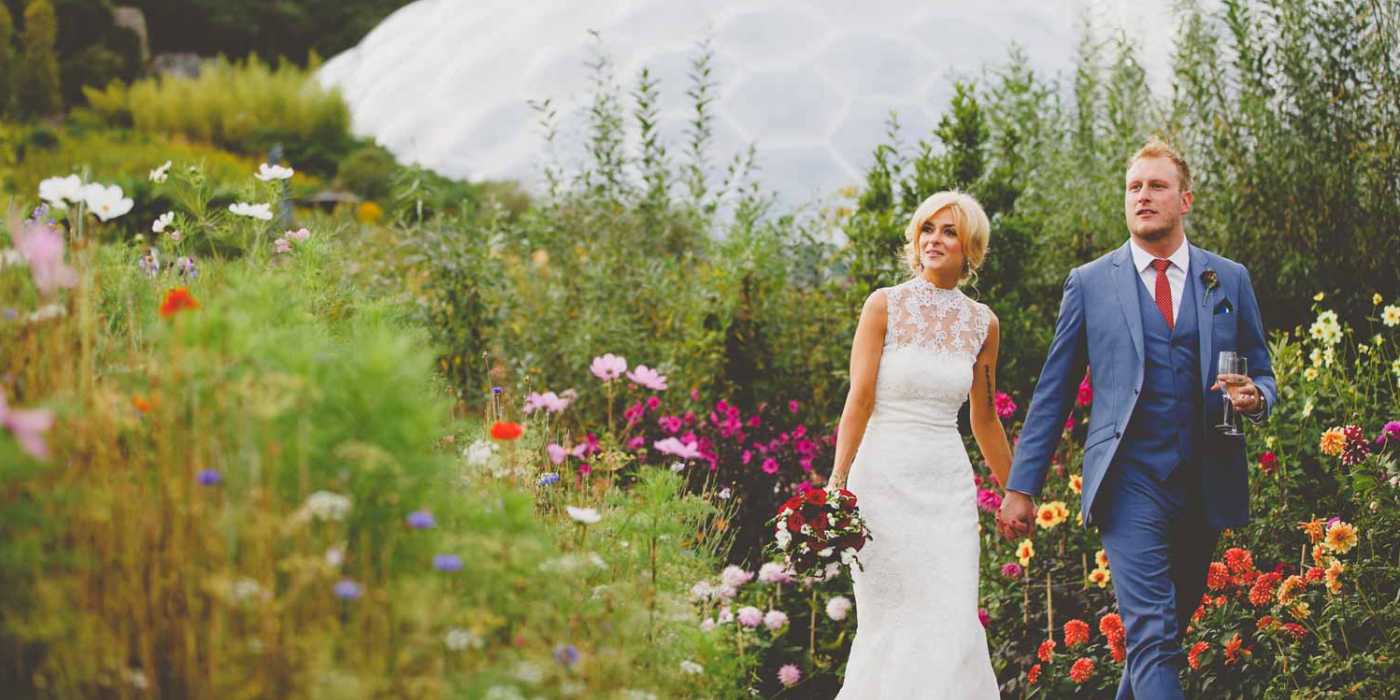 A wedding at the Eden Project.