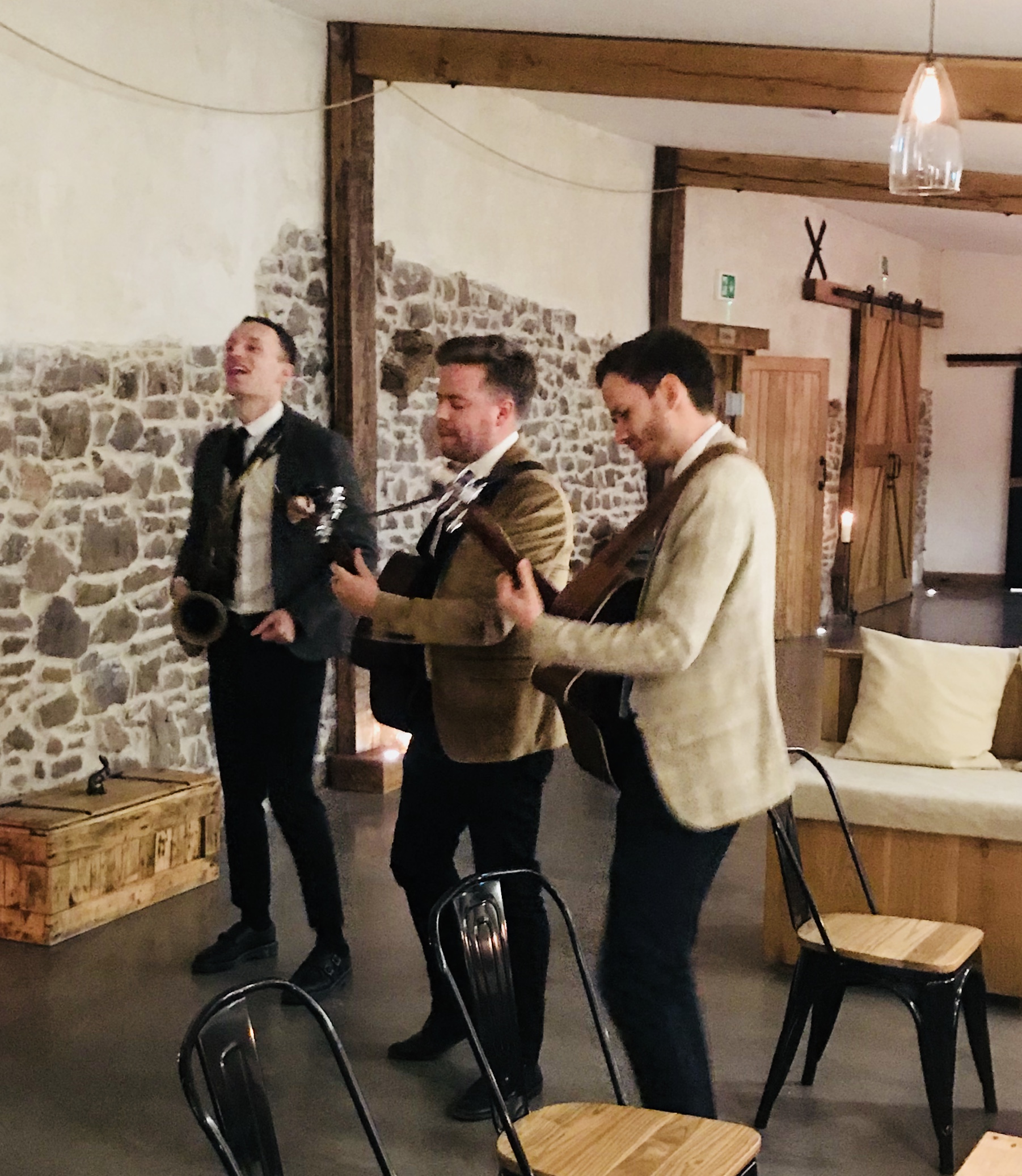 Wandering Hands performing at the opening of The Stable Barn at Upton Barn & Walled Garden